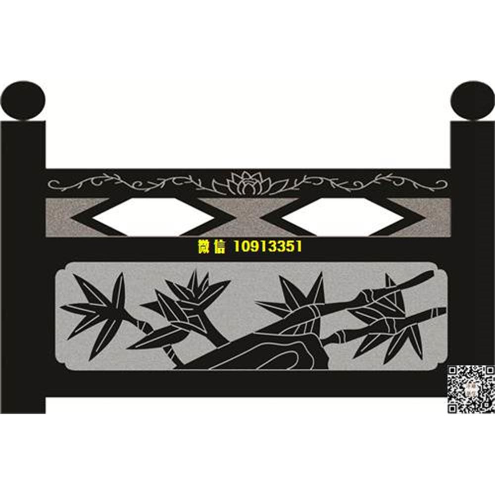 精雕图123竹子栏板精雕图线雕图线条图单线铣底图_电脑雕刻plt文泰矢量图精雕图浮雕图